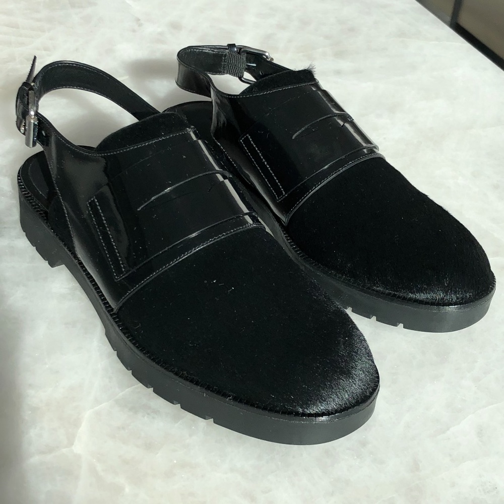 Alexander Wang Mina Oxford Calf Hair Sandal - Picture 3 of 13